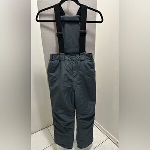 The Children's Place Gray Snow Pants with Suspenders